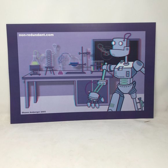 Digital Art - Sean Amberger - Set of 3 - 3-D Art Prints 18" x 12" w 3-D Glasses - Picture 2 of 16